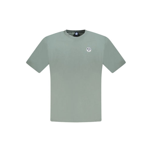 North Sails Green Cotton Men T-Shirt North Sails