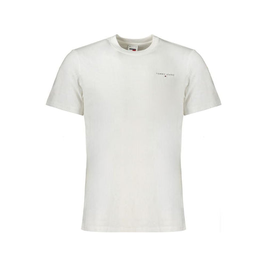 Tommy Hilfiger White Cotton Men T-Shirt