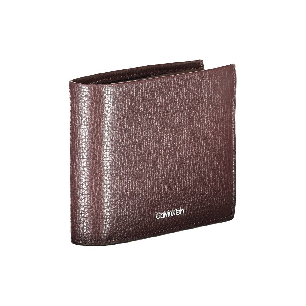 Calvin Klein Brown Leather Men Wallet Calvin Klein