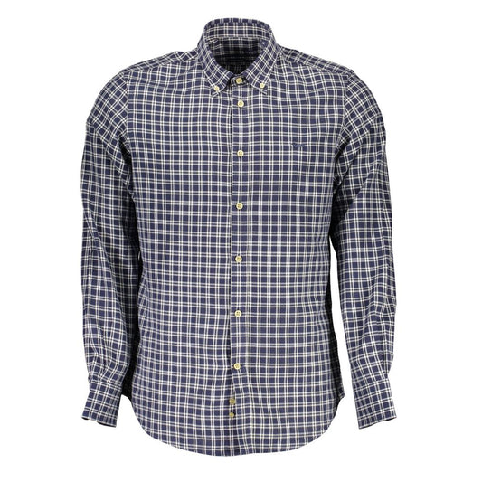 Harmont & Blaine Blue Cotton Men Shirt Harmont & Blaine