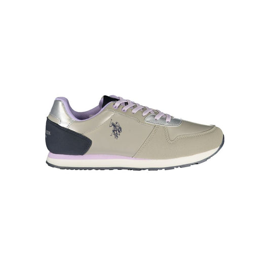 U.S. POLO ASSN. Silver Polyester Sneaker U.S. POLO ASSN.