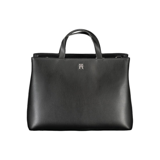 Tommy Hilfiger Black Polyester Handbag Tommy Hilfiger