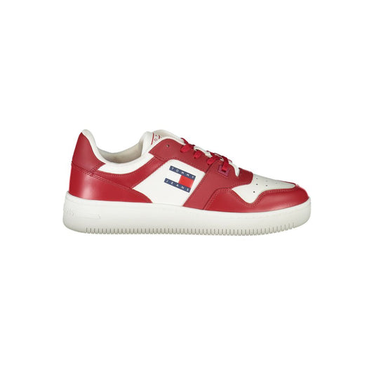 Tommy Hilfiger Pink Leather Men Sneaker Tommy Hilfiger