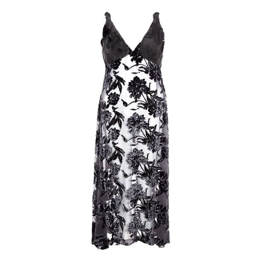 Lardini Black Viscose Cocktail Dress