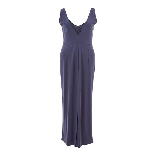 Lardini Blue Viscose Casual Dress