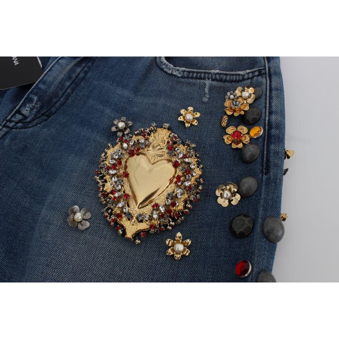 Dolce & Gabbana Enchanted Sicily Embellished Boyfriend Jeans Dolce & Gabbana