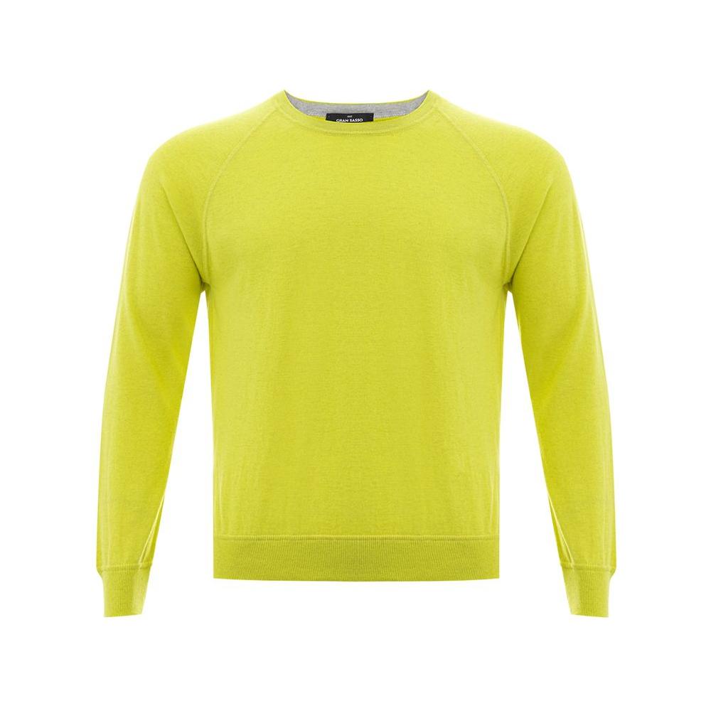 Gran Sasso Yellow Cotton Sweatshirt