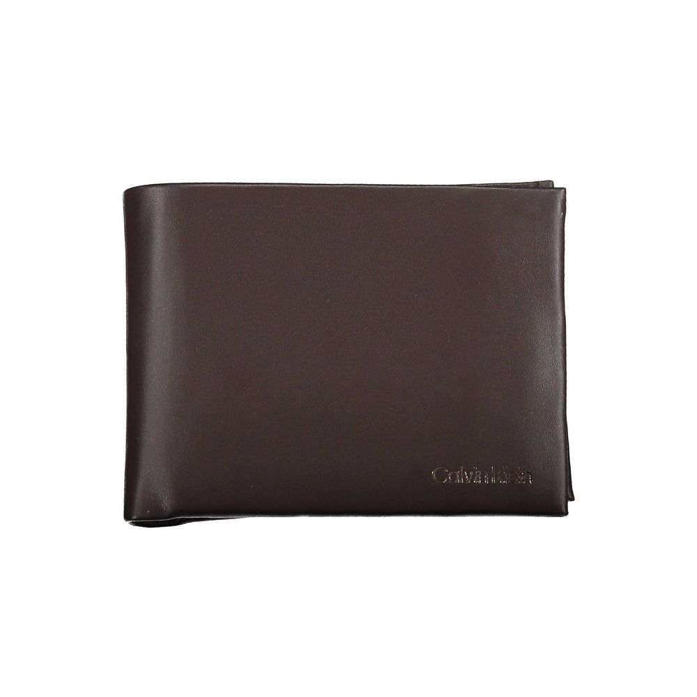 Calvin Klein Brown Leather Wallet Calvin Klein