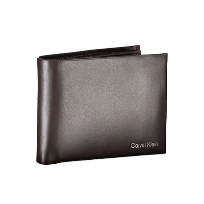 Calvin Klein Brown Leather Wallet Calvin Klein