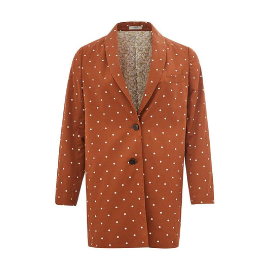 Lardini Brown Cotton Trench Coat Lardini
