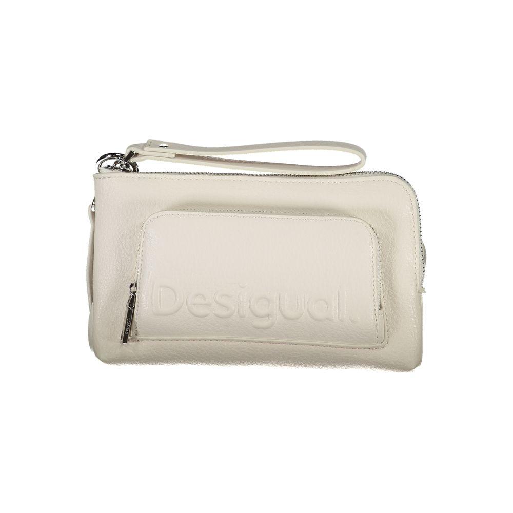Desigual Bianco Poliuretano Women Shoulder Bag