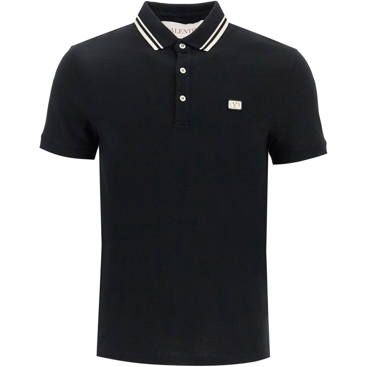 Valentino Garavani regular fit polo shirt with vlogo patch Topwear Valentino Garavani