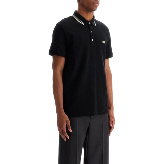 Valentino Garavani regular fit polo shirt with vlogo patch Topwear Valentino Garavani