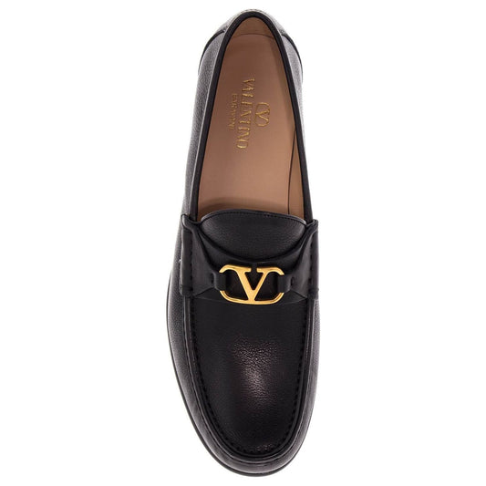 Valentino Garavani vlogo signature leather moccasin Moccasins Valentino Garavani