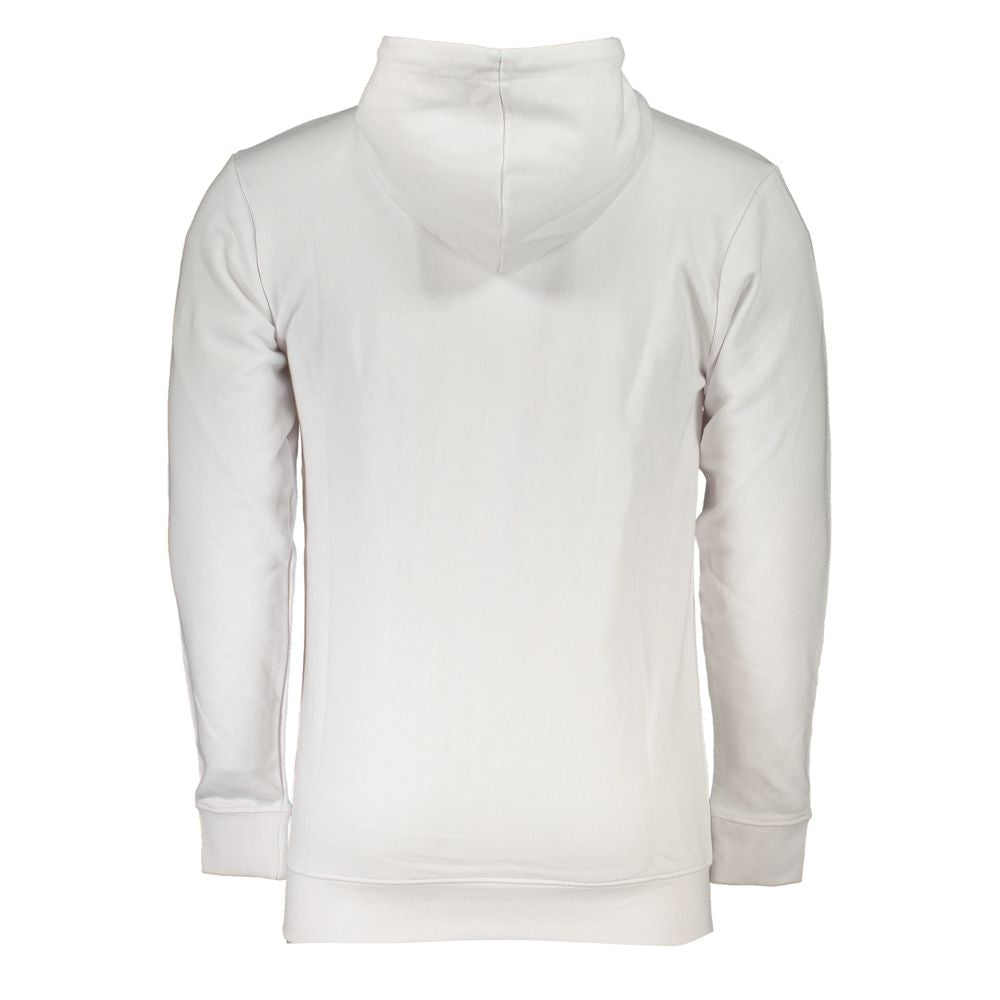 Cavalli Class White Cotton Sweatshirt Cavalli Class