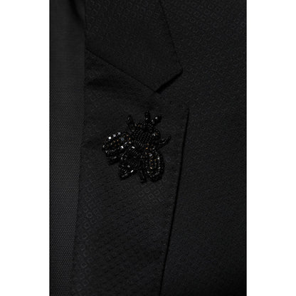 Dolce & Gabbana Black Wool Single Breasted 2 Piece Suit Dolce & Gabbana