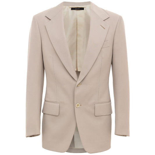 Tom Ford Beige Wool Blazer Tom Ford