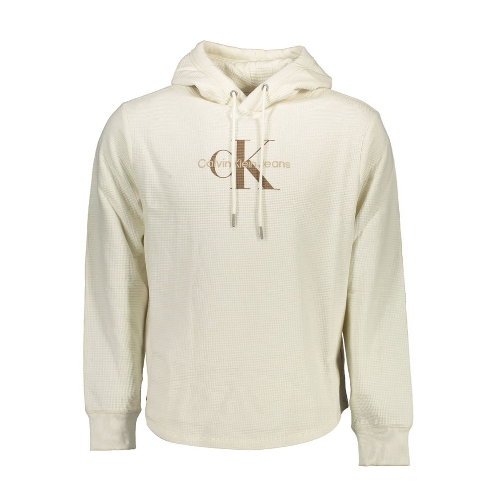 Calvin Klein White Cotton Sweatshirt Calvin Klein