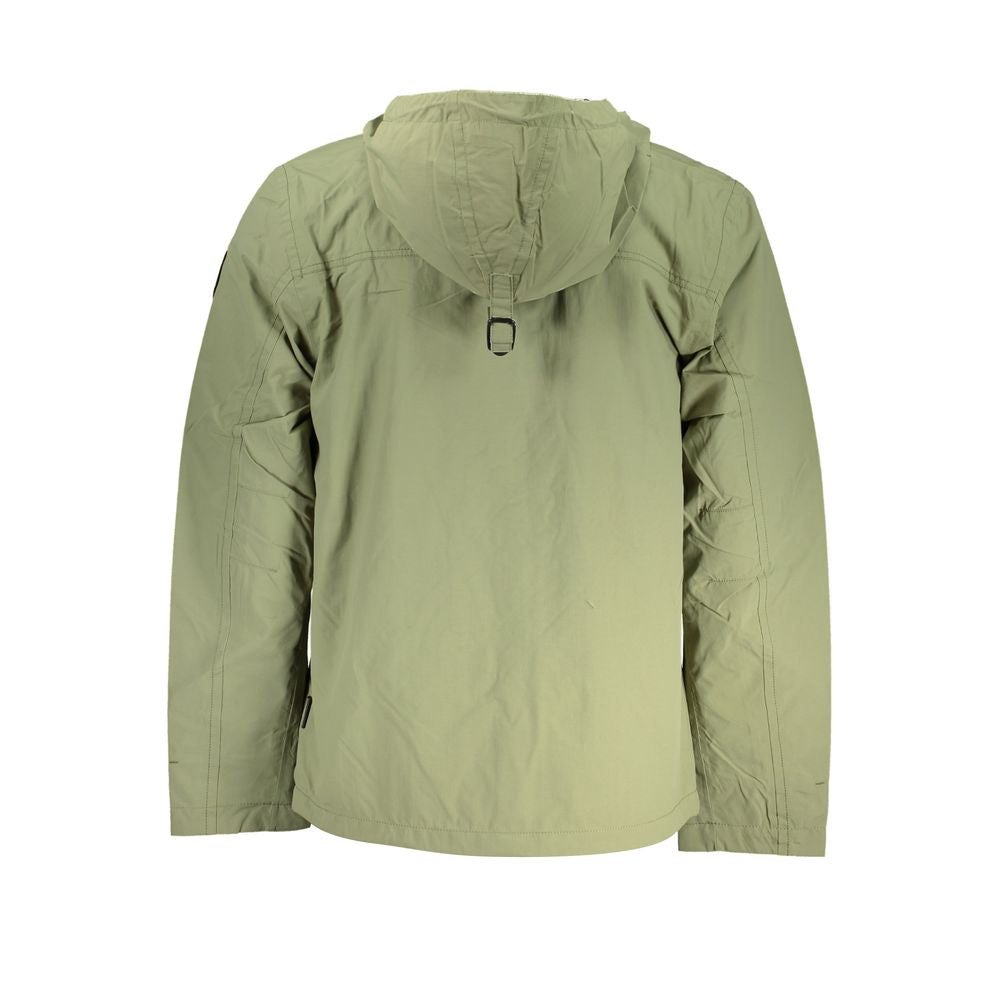 Napapijri Green Polyester Shell Jacket Napapijri