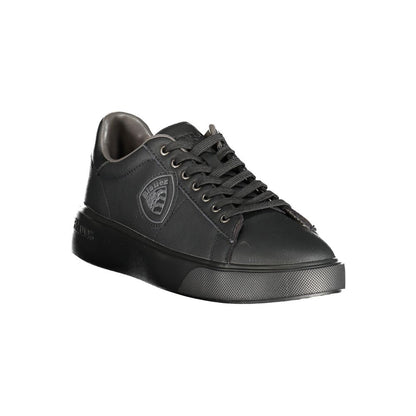 Blauer Black Polyurethane Men Sneaker