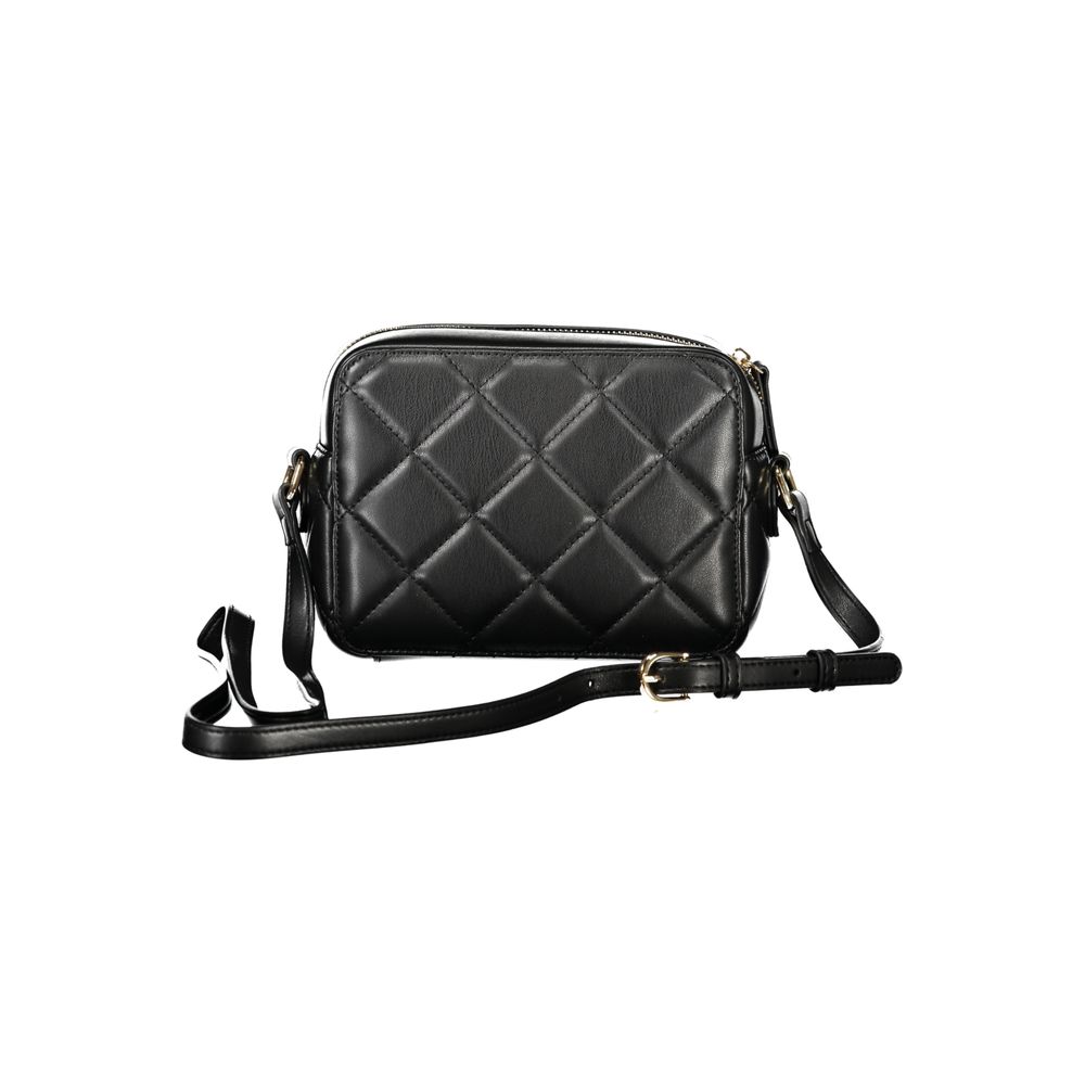 Mario Valentino Black Polyurethane Women Shoulder Bag