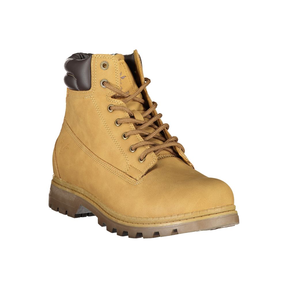 Carrera Yellow Polyester Ankle Boots