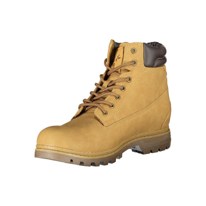 Carrera Yellow Polyester Ankle Boots