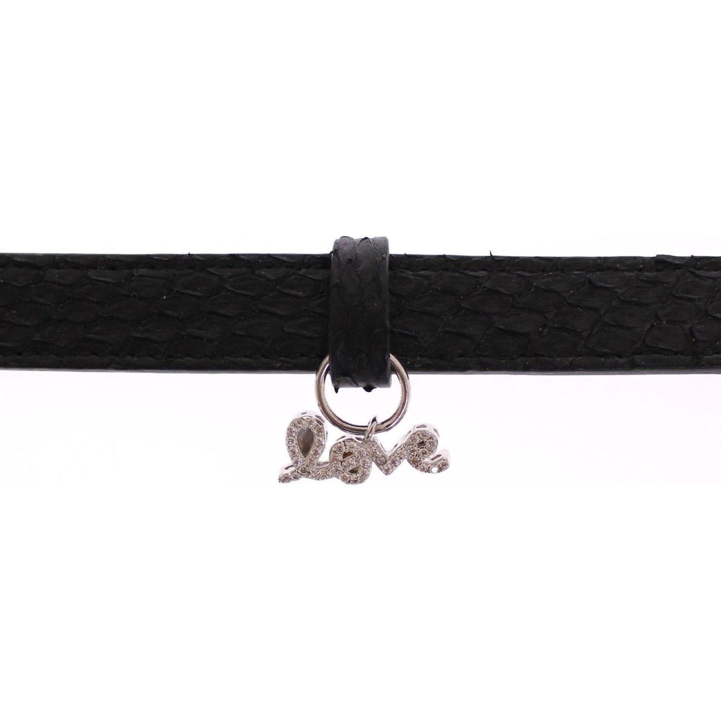 Nialaya Exquisite Black Snakeskin Silver Bracelet Bracelet Nialaya