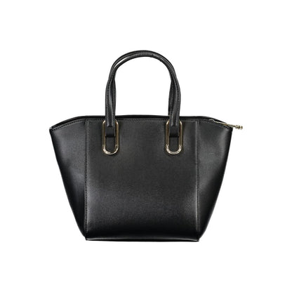 Tommy Hilfiger Black Polyurethane Women Handbag