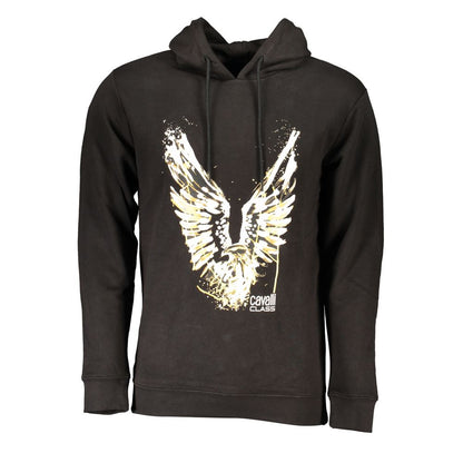 Cavalli Class Black Cotton Sweatshirt Cavalli Class