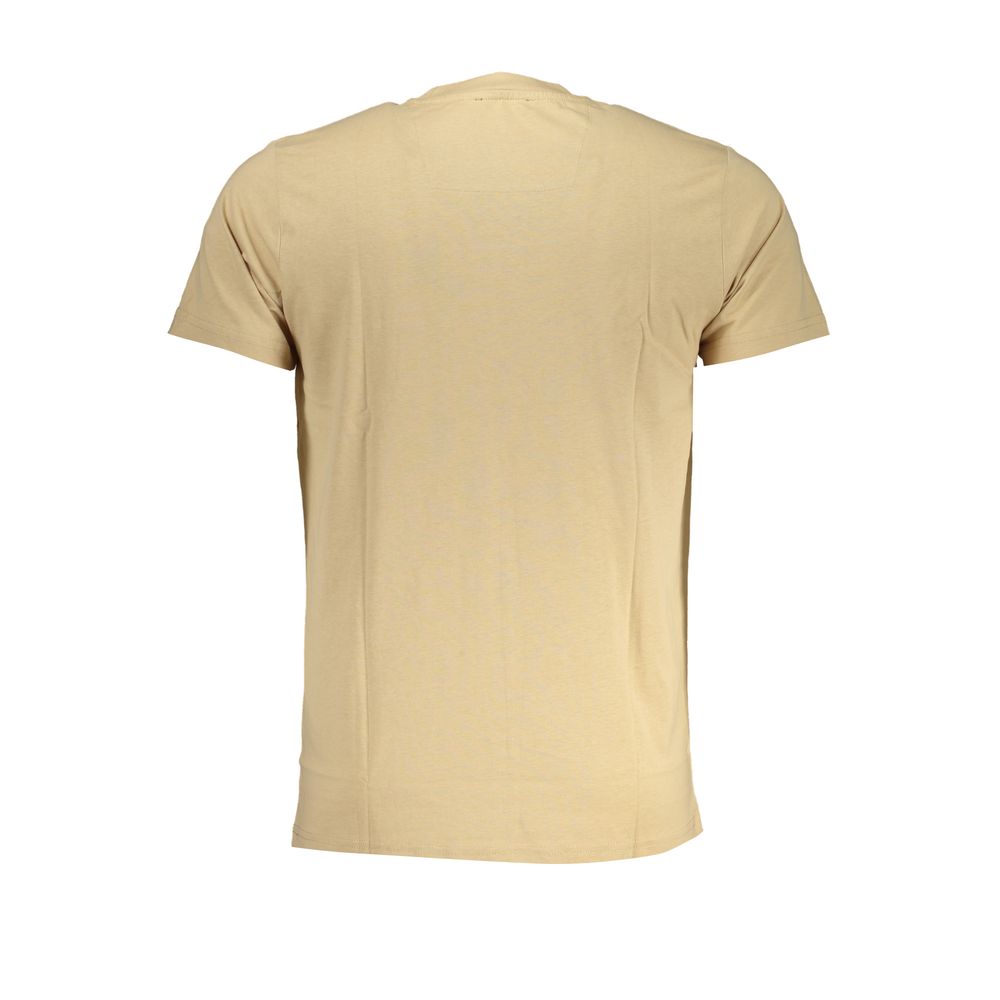 Cavalli Class Beige Cotton T-Shirt Cavalli Class