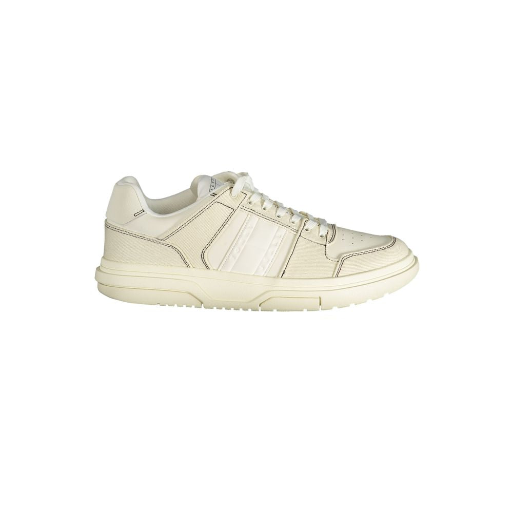 Tommy Hilfiger White Polyester Low Top Sneakers Tommy Hilfiger
