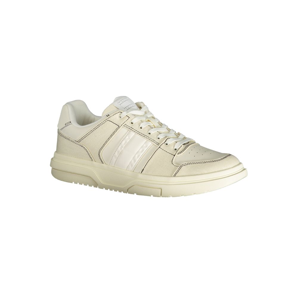 Tommy Hilfiger White Polyester Low Top Sneakers Tommy Hilfiger