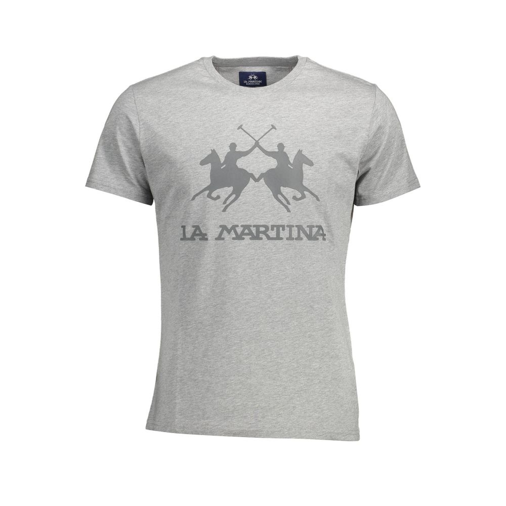 La Martina Grigio Cotton Men's T-Shirt