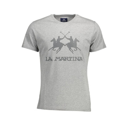 La Martina Grigio Cotton Men's T-Shirt