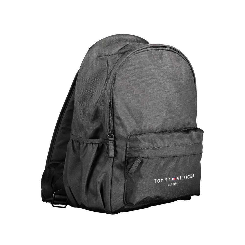 Tommy Hilfiger Black Polyester Men's Backpack