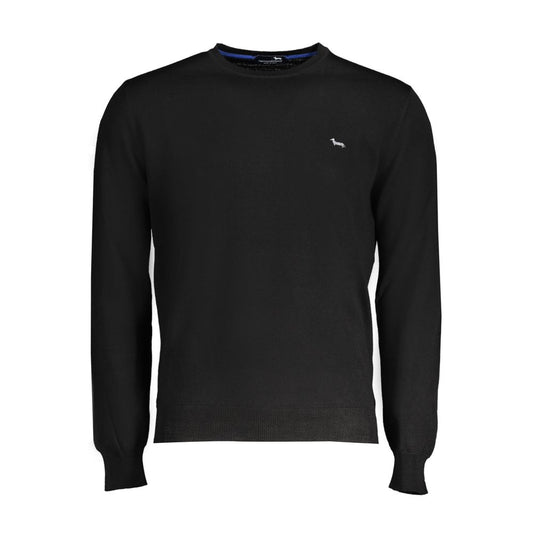 Harmont & Blaine Black Wool Sweatshirt Harmont & Blaine