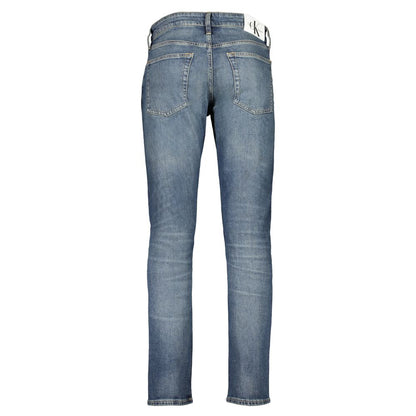 Calvin Klein Blue Cotton Slim Fit Jeans Calvin Klein