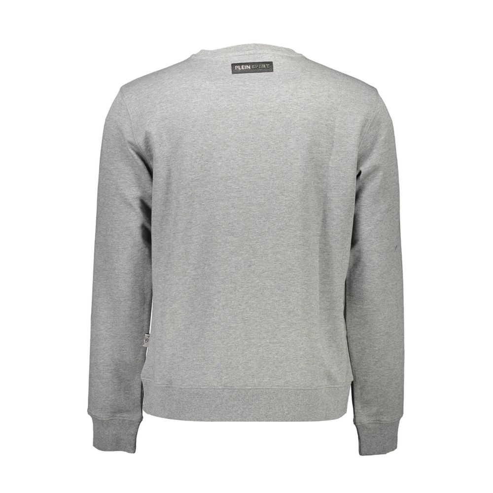 Plein Sport Grigio Cotton Men Sweatshirt