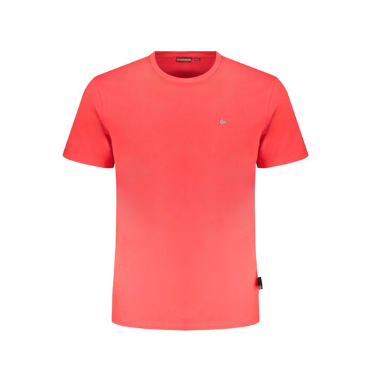 Napapijri Red Organic Cotton Men T-Shirt
