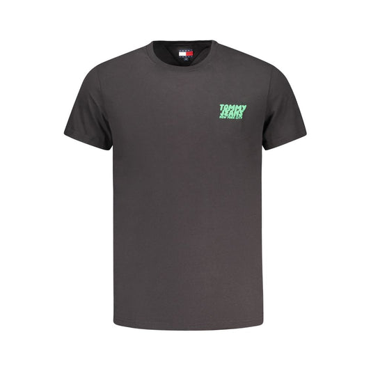 Tommy Hilfiger Black Cotton Men's T-Shirt