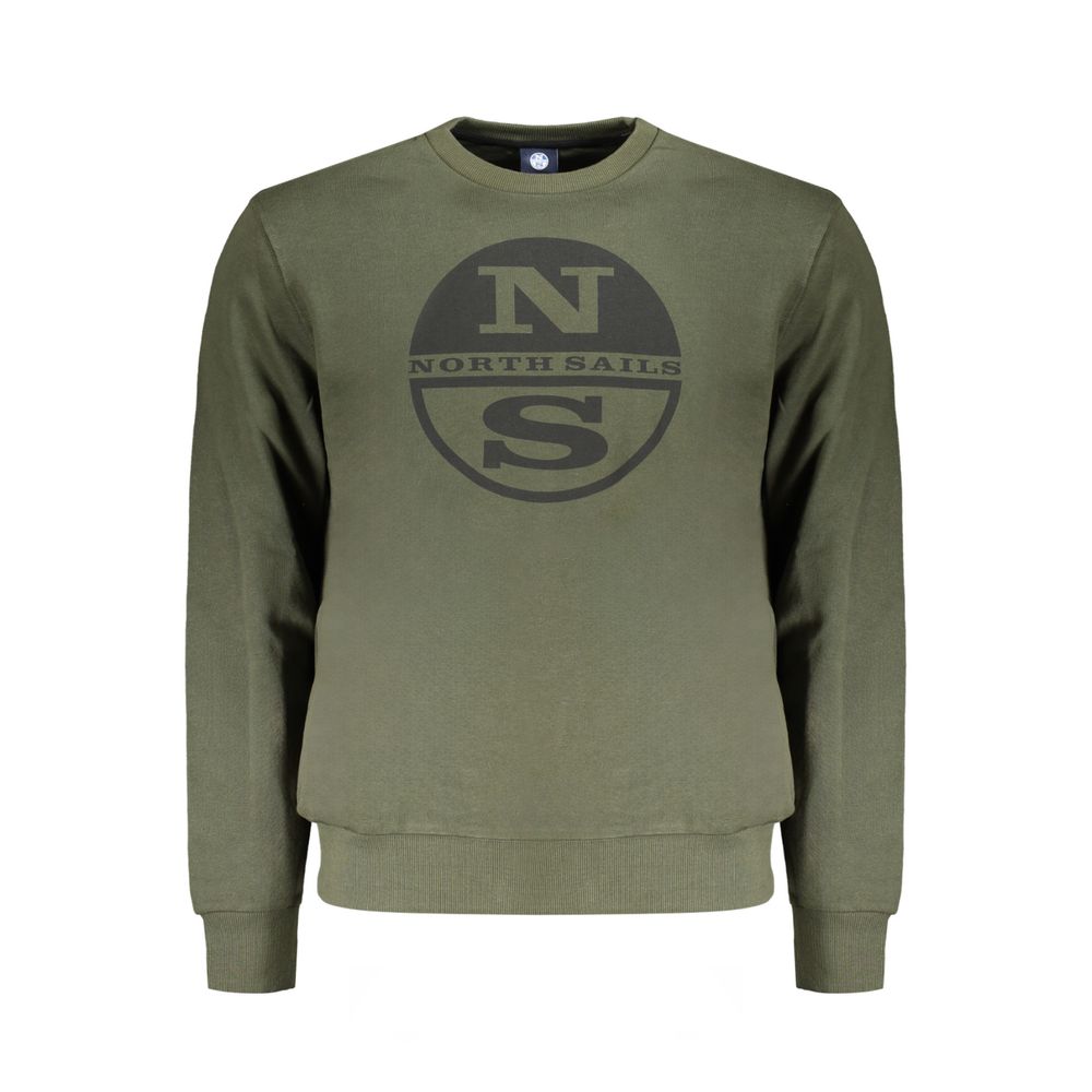North Sails Green Cotton Sweatshirt North Sails