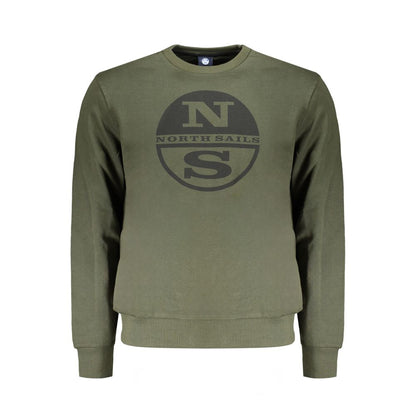 North Sails Green Cotton Sweatshirt North Sails