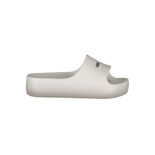 Carrera White Polyurethane Women Slipper