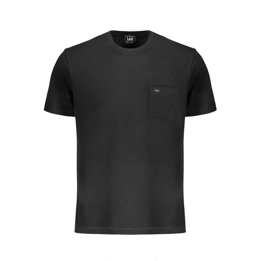 Lee Black Cotton Men T-Shirt