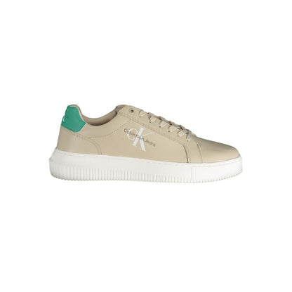 Calvin Klein Beige Polyester Athletic Sneakers Calvin Klein
