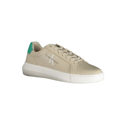 Calvin Klein Beige Polyester Athletic Sneakers Calvin Klein