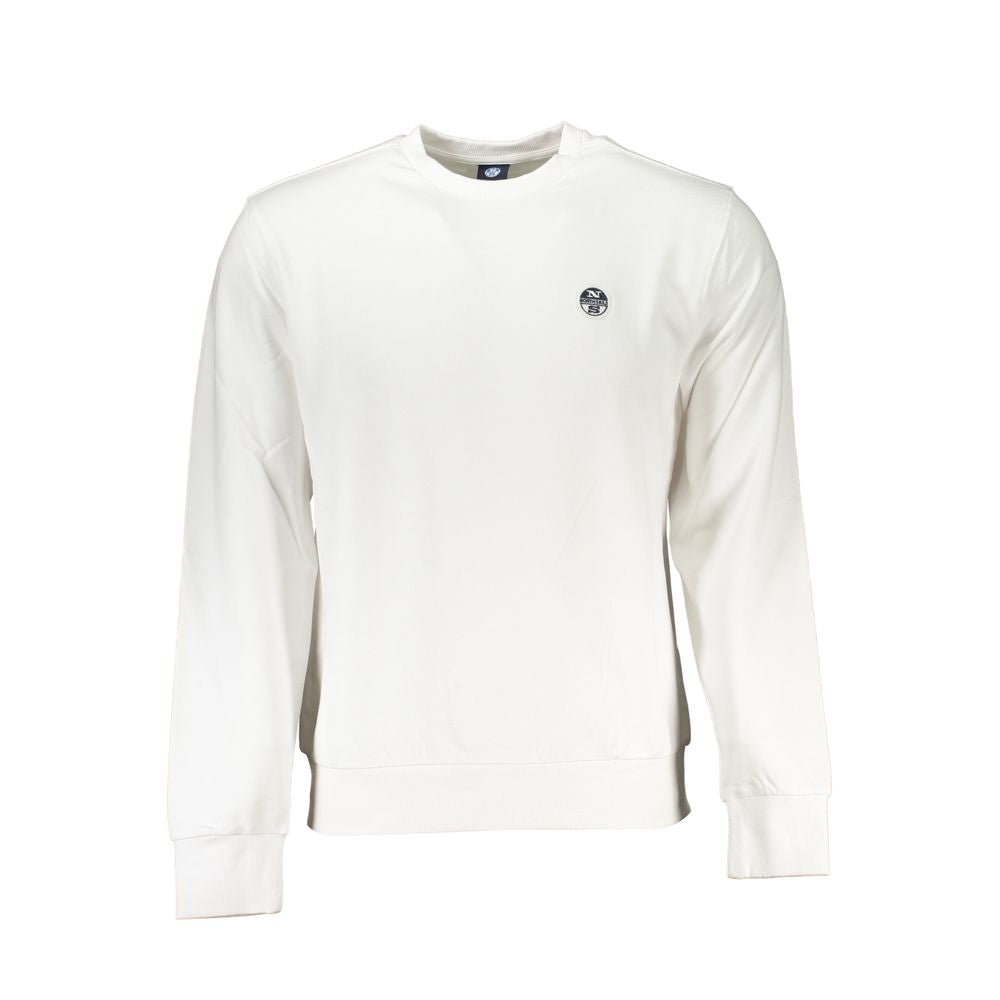 North Sails White Cotton Sweatshirt North Sails