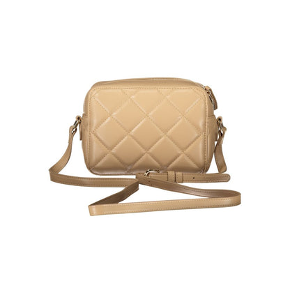 Mario Valentino Beige Polyurethane Women Shoulder Bag