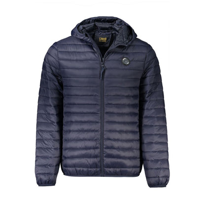Cavalli Class Blue Polyamide Shell Jacket Cavalli Class